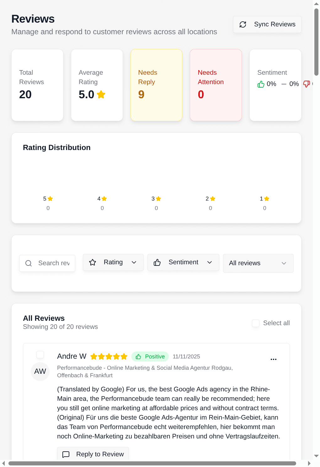 Local SEO Boost Reviews - Bewertungen verwalten und beantworten